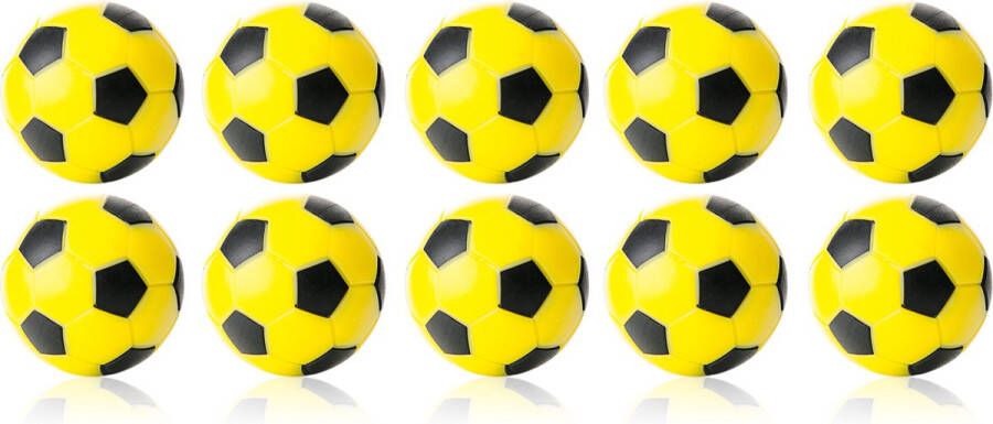 Winspeed Robertson Tafelvoetbal Ballen 35 mm Geel Zwart 10 stuks