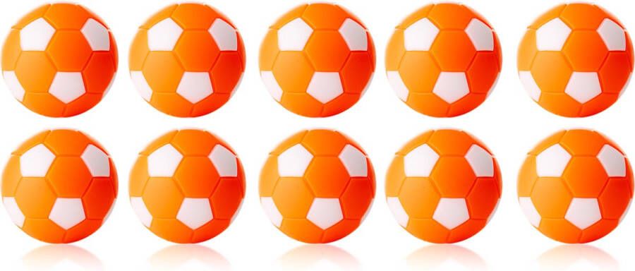 Winspeed Robertson Tafelvoetbal Ballen 35 mm Oranje Wit 10 stuks