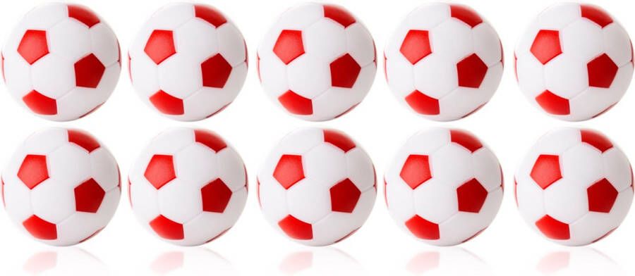 Winspeed Robertson Tafelvoetbal Ballen 35 mm Wit Rood 10 stuks