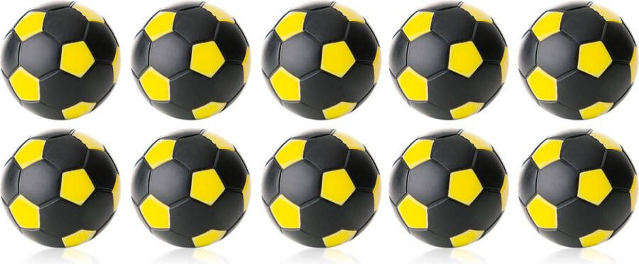 Winspeed Robertson Tafelvoetbal Ballen 35 mm Zwart Geel 10 stuks