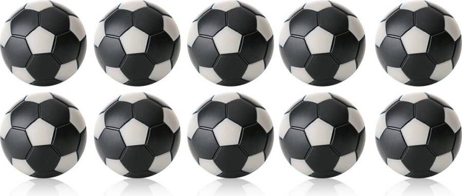 Winspeed Robertson Tafelvoetbal Ballen 35 mm Zwart Zilver 10 stuks