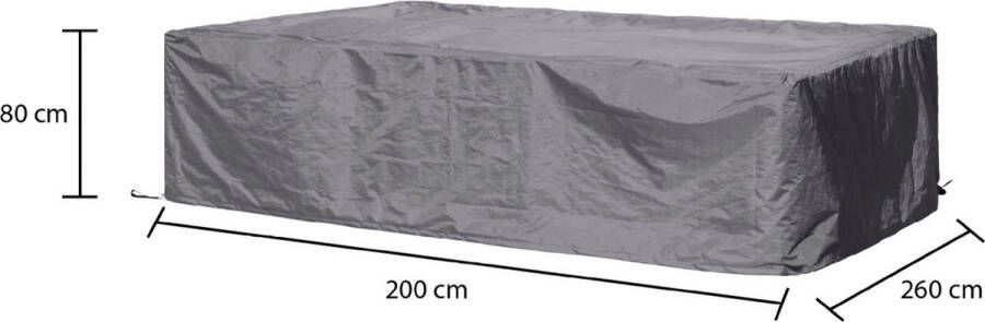 Winza Outdoor Covers Premium beschermhoes loungeset 260x200 cm Afmeting : 260x200x80 cm- loungesethoes tuinmeubelhoes 2 jaar garantie