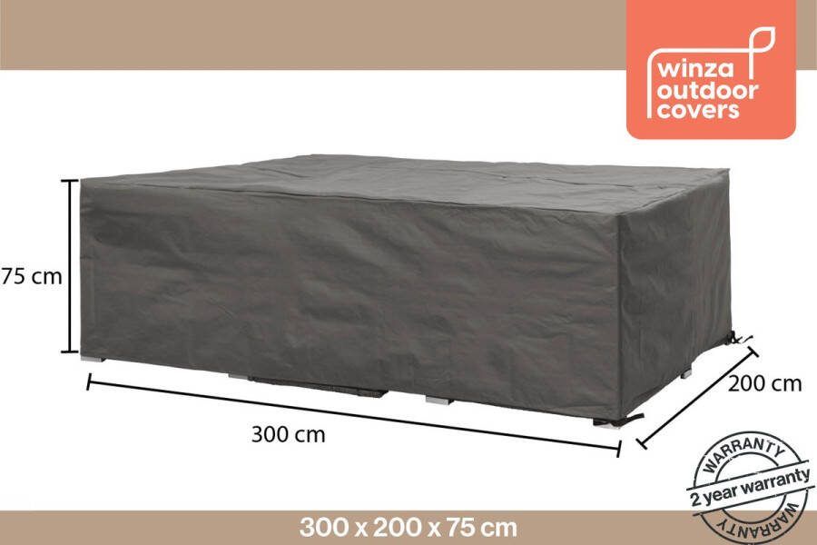 Winza Outdoor Covers Premium beschermhoes loungeset Maat L Afmeting : 300x200x75 cm Tuinsethoes Kleurecht 2 jaar garantie Merk: