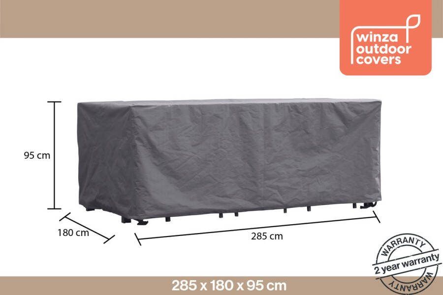 Winza Outdoor Covers Premium beschermhoes tuinset tuinsethoes Maat XL Afmeting : 285x180x95 cm Met Pop-up Bobbin 2 jaar garantie
