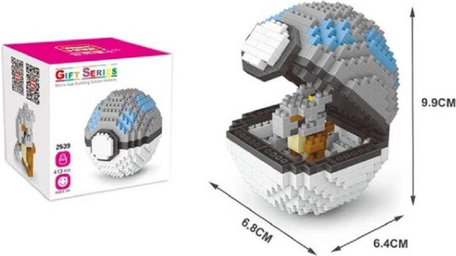 Wise Hawk Gift Series Nanoblocks bouwset 3D puzzel Mini blokjes in bal 413 st