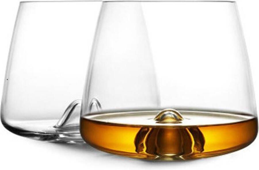 WiseGoods Designer Cognac Glazen Whisky Kristallen Drank Glazen Cognacglazen Tumbler Swirl 300ml 2 stuks