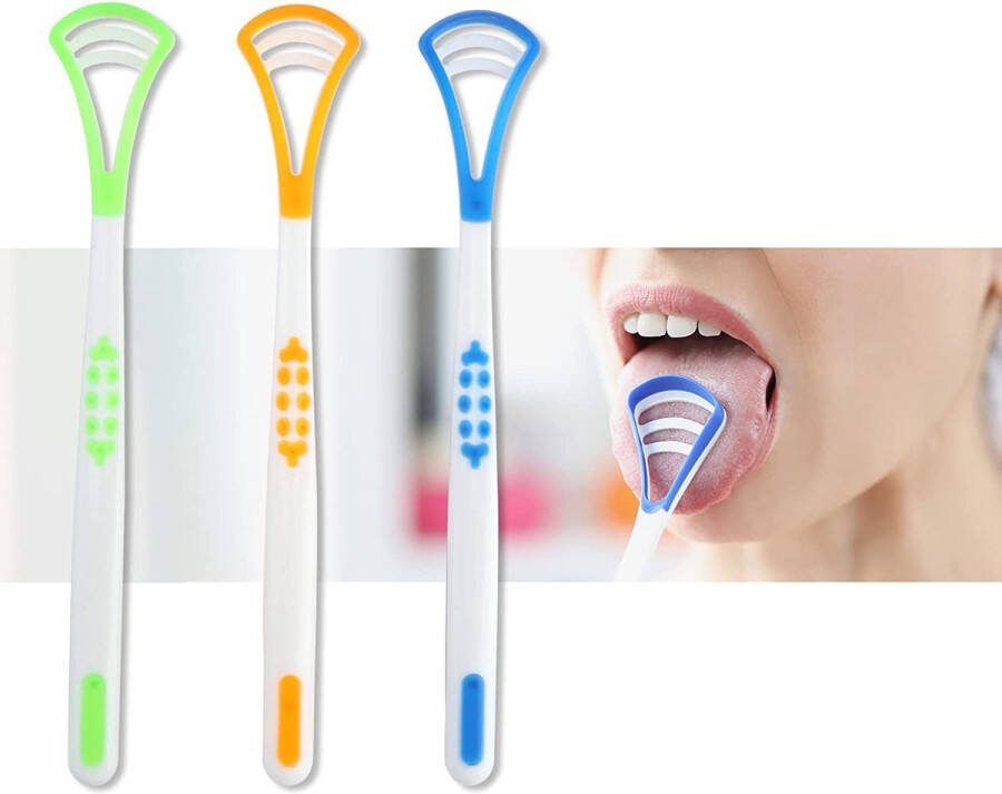 WiseGoods Tongschraper Tongborstel Tongreiniger Frisse adem Schone tong
