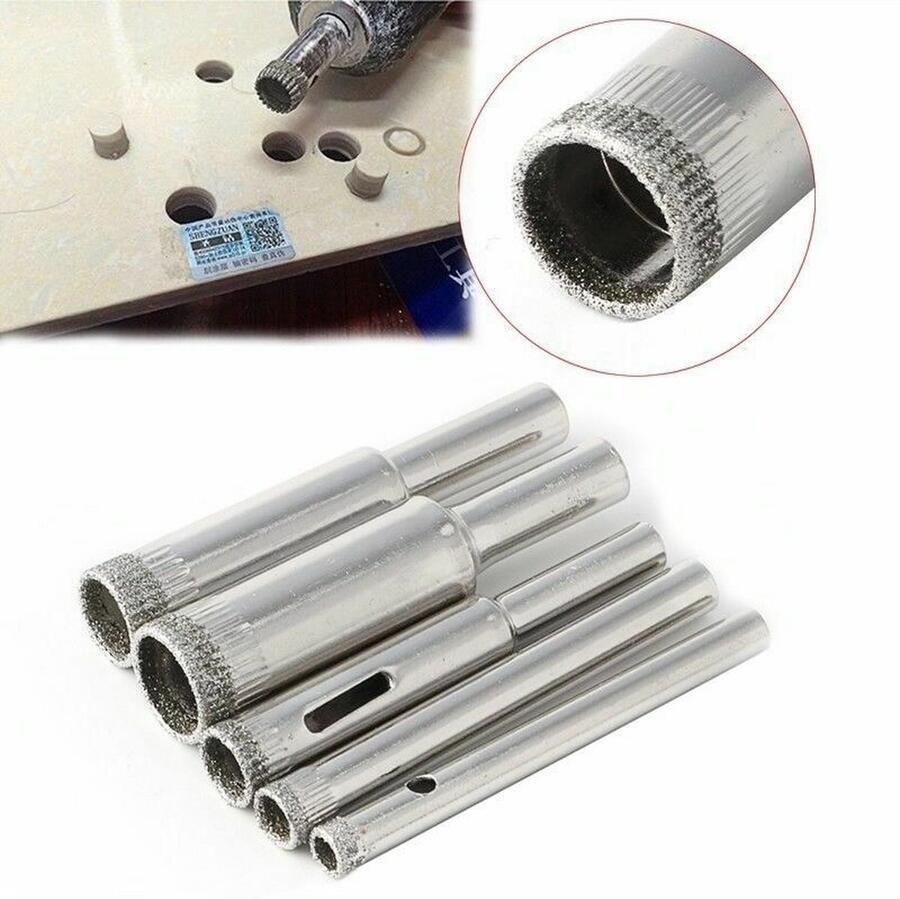 WiseGoods Luxe Diamantboor Set Diamant Boor Tegelboor Borenset Boren Tegels Gereedschap Klussen Bouw Bouwen 5-12mm