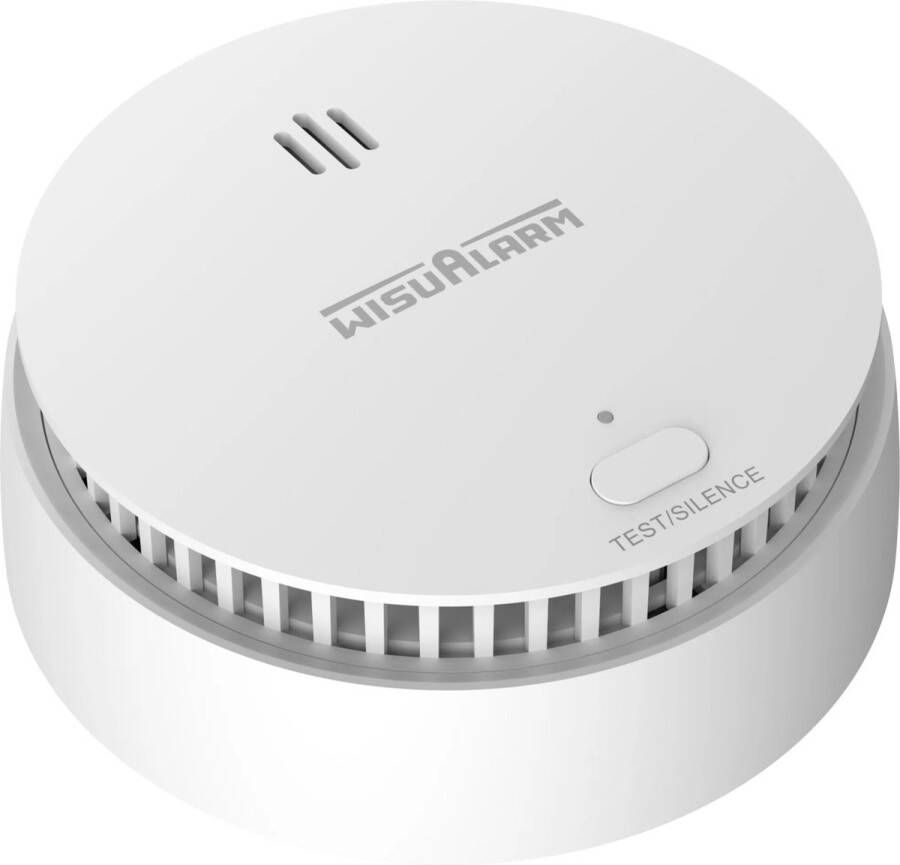 WisuAlarm SA20-A Rookmelder 10 jaar batterij Kan in de buurt van keuken en badkamer Voldoet aan Europese norm Brandalarm