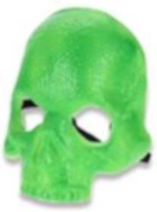 Witbaard Gezichtsmasker Schedel Neon One-size Groen