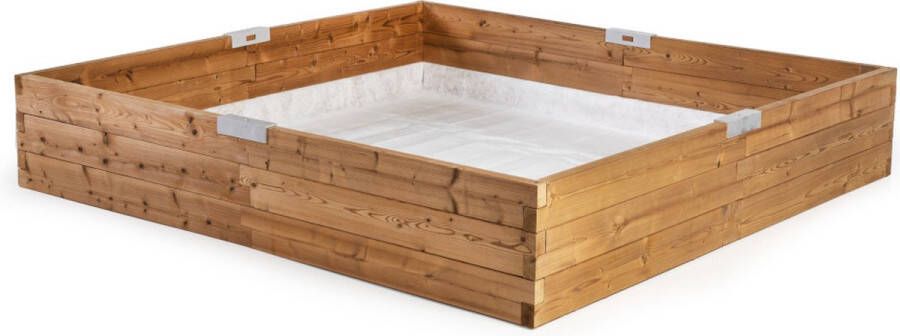WITBOSCH Zandbak 210 x 210 x 37 5 cm Duurzaam design Thermowood
