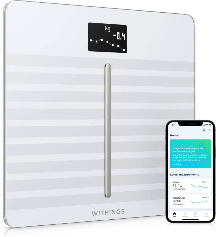Withings Body Cardio Smart Personenweegschaal Wit