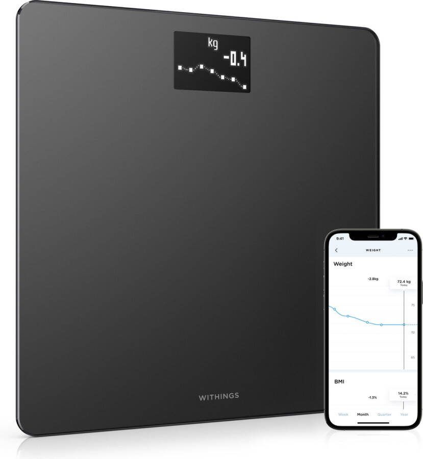 Withings Body Smart Personenweegschaal Zwart