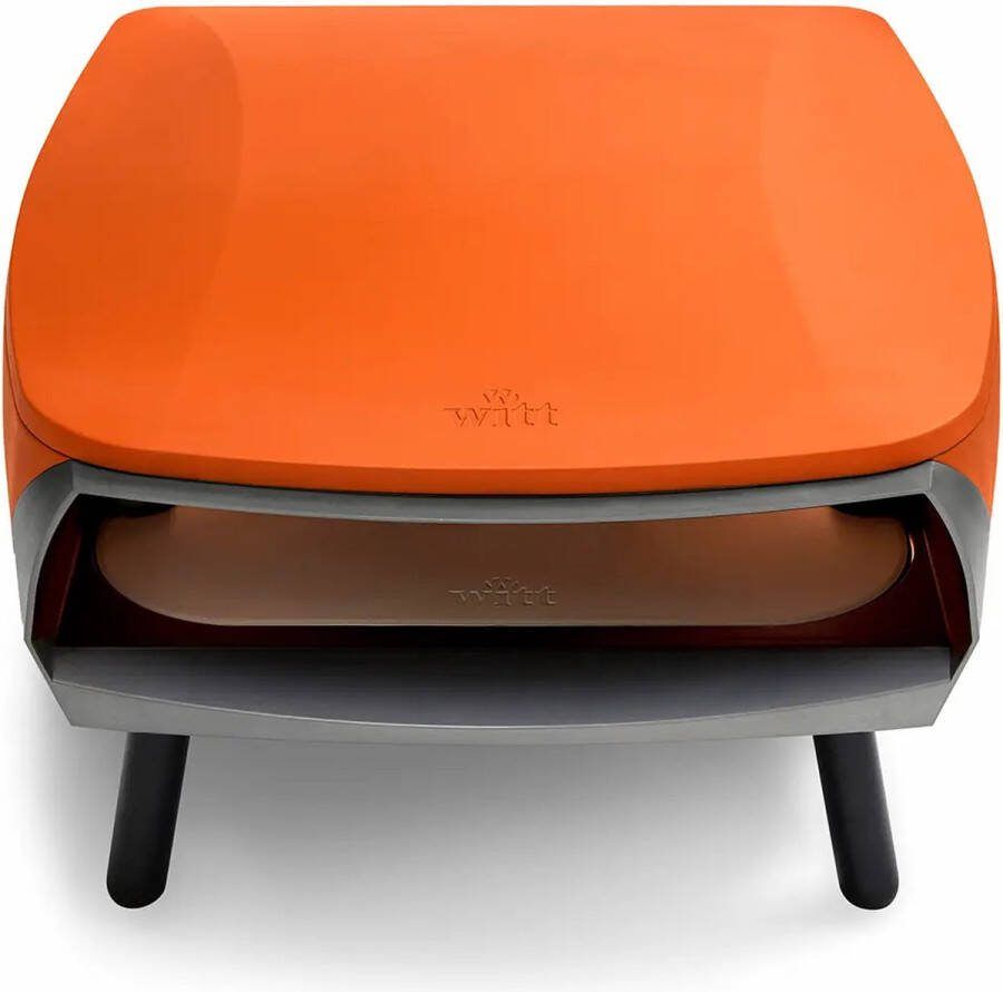 Witt ETNA Fermo ORANJE Danish design pizza oven gas 500 graden in ca. 15 minuten