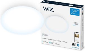 WiZ Plafonniere Adria Wit Slimme LED-Verlichting Koelwit Licht Geintegreerd LED 17W Wi-Fi
