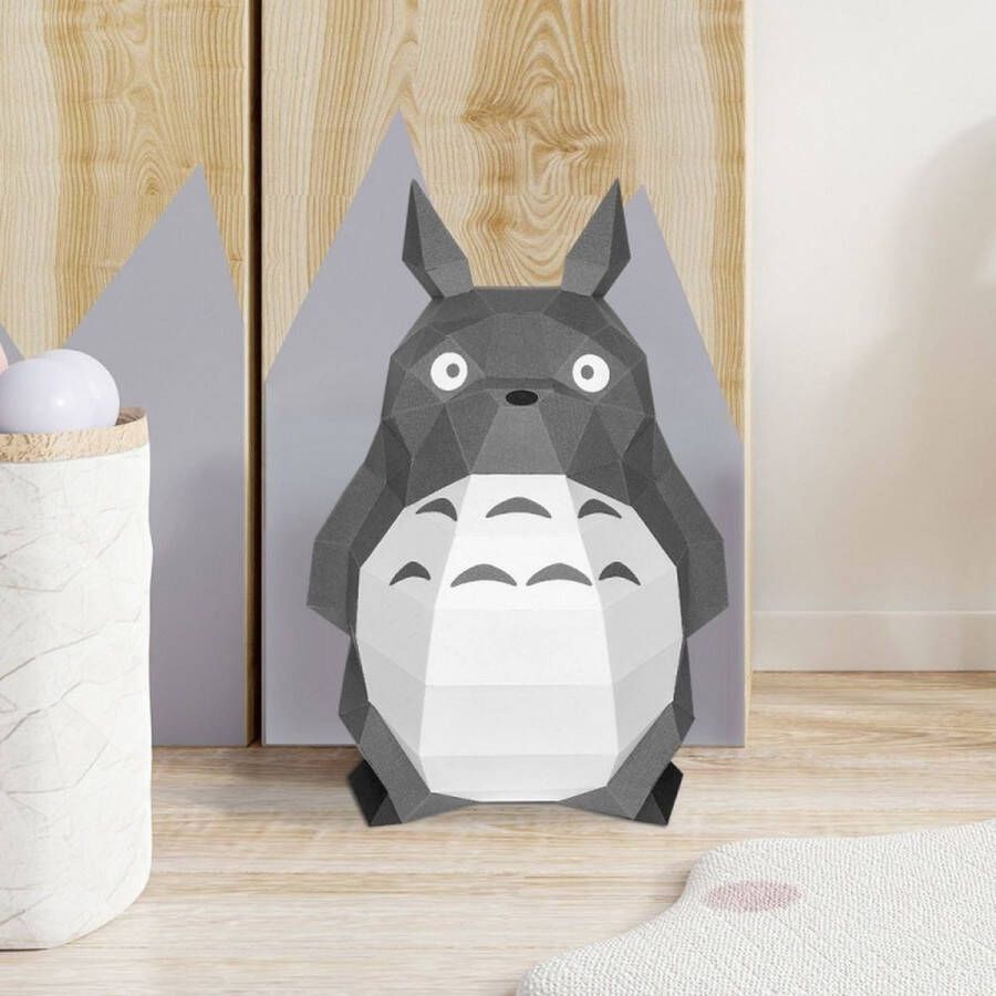 Wizardi 3d sculpture om zelf in elkaar te lijmen Totoro inclusief lijm en instructie
