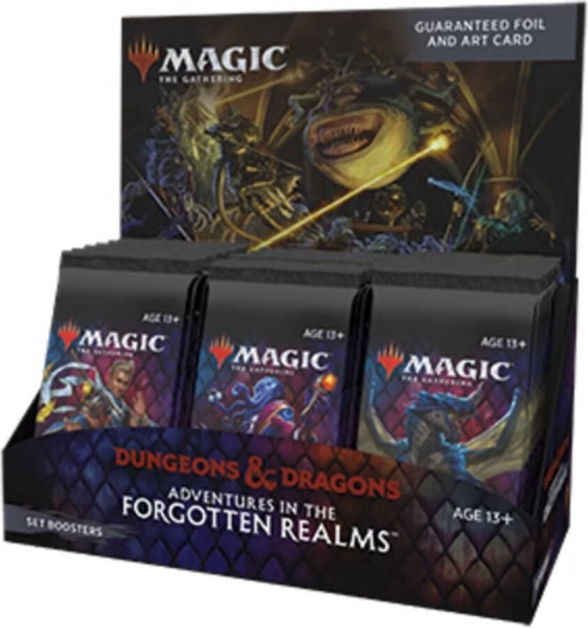 Wizards of the Coast Magic The Gathering: Adventures in the Forgotten Realms Set Boosters Box (30 Packs) EN