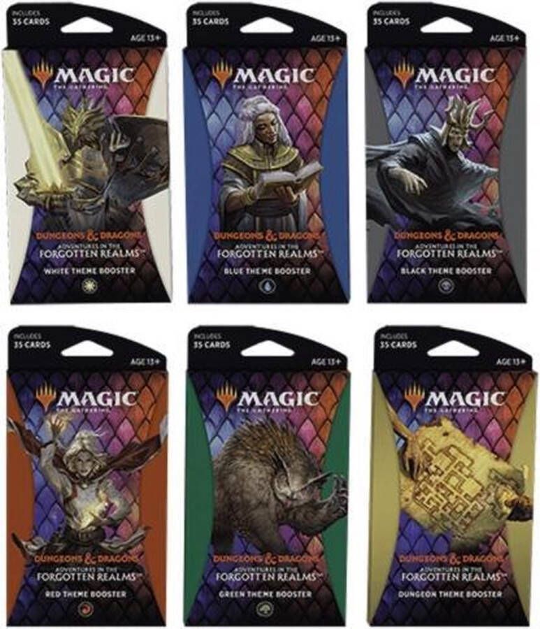 Wizards of the Coast Magic The Gathering: Adventures in the Forgotten Realms Theme Boosters Box (12 Packs) EN