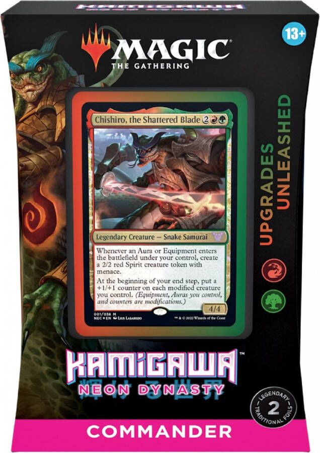 Wizards of the Coast Magic the Gathering: Kamigawa: Neon Dynasty Upgrades Unleashed Commander Deck