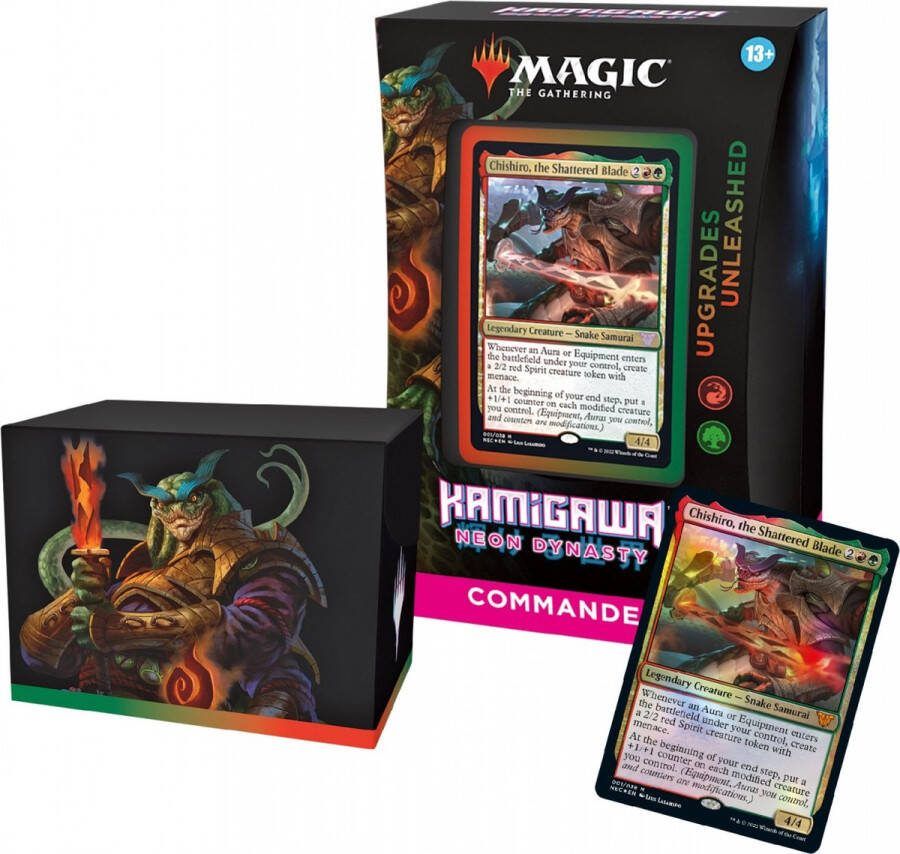 Wizards of the Coast Magic the Gathering: Kamigawa: Neon Dynasty Upgrades Unleashed Commander Deck