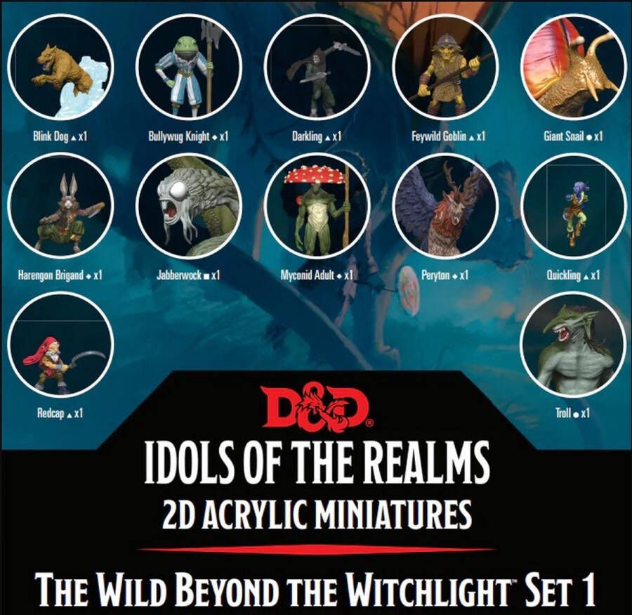 Wizkids D&D Idols of the Realms 2D The Wild Beyond the Witchlight Set 1