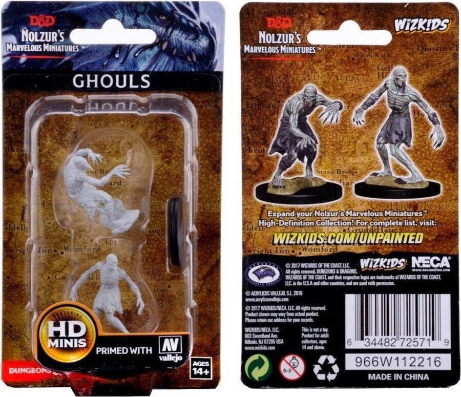 Wizkids D&D Nolzur's Marvelous Miniatures Ghouls – 2 miniaturen