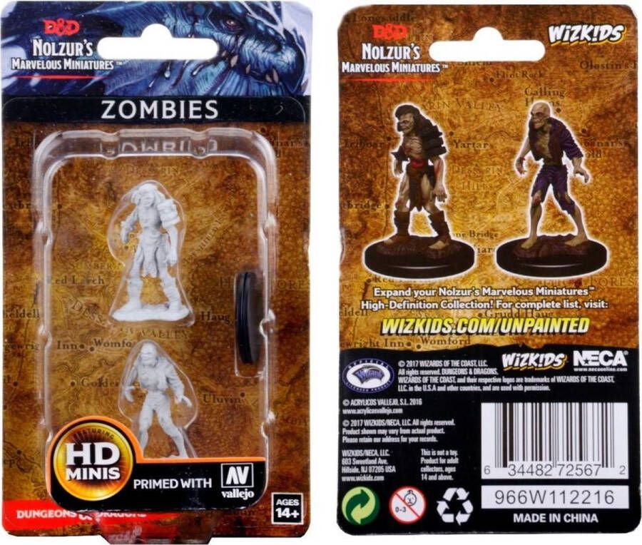 Wizkids Dungeons and Dragons Miniatures Nolzur s Marvelous Zombies – 2 miniaturen