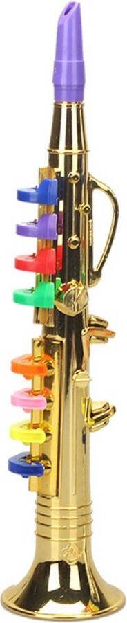 WK Wang Knobbout WK Kids -Kinder saxofoon speelgoed-Speelbaar-36cm lengte- 8Nootstoetsen- Educatief Speelgoed-Kinder Muziekinstrument