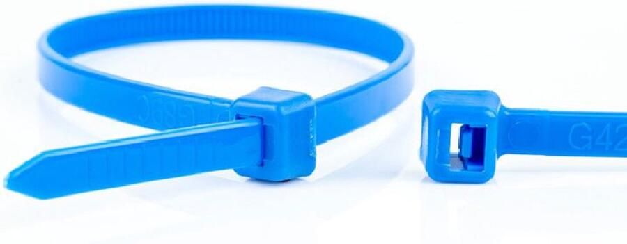 WKK Kabelbinders 190 x 4 8mm Trekkracht tot 22 2kg 100 stuks Blauw
