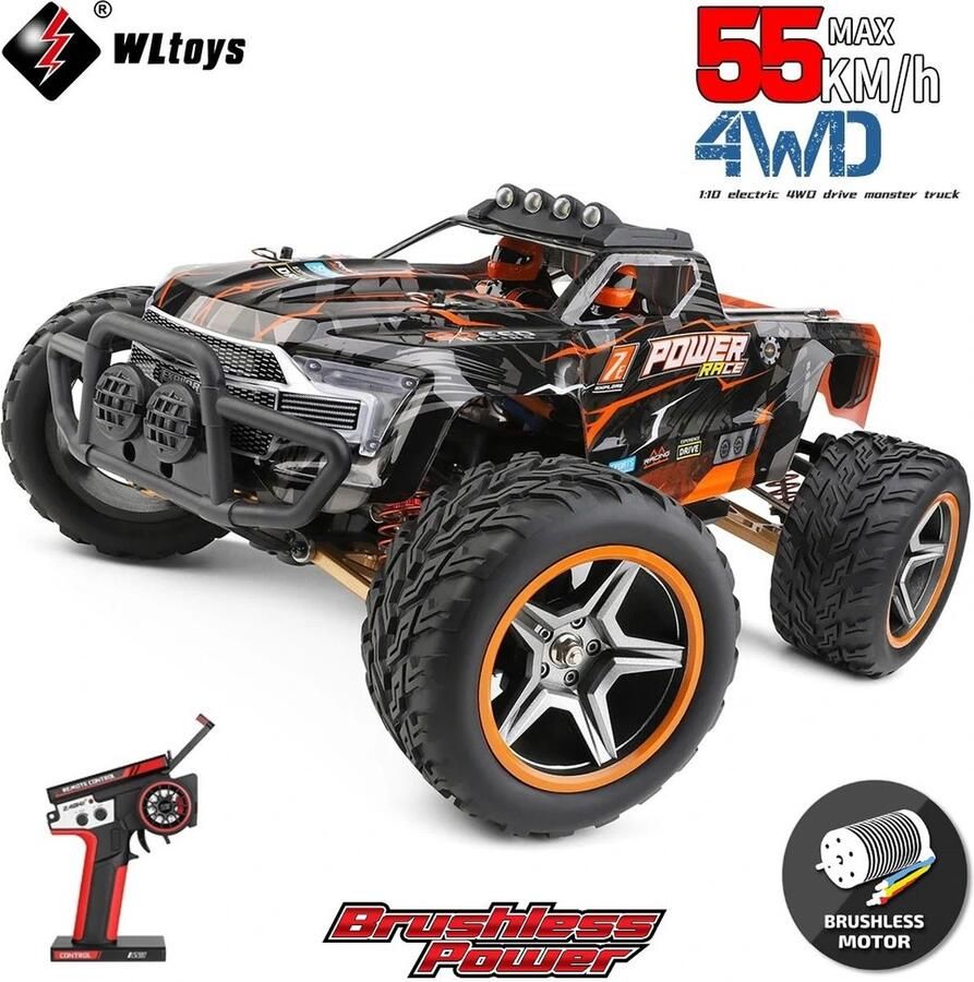 WLtoys 104018 Snelle RC Auto met Brushless Motor RC Voertuig Volwassenen Off Road Buggy Radiografisch Bestuurbare Terreinwagen