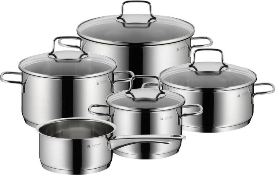 WMF Astoria Pannenset 5-delig RVS Kookpannenset