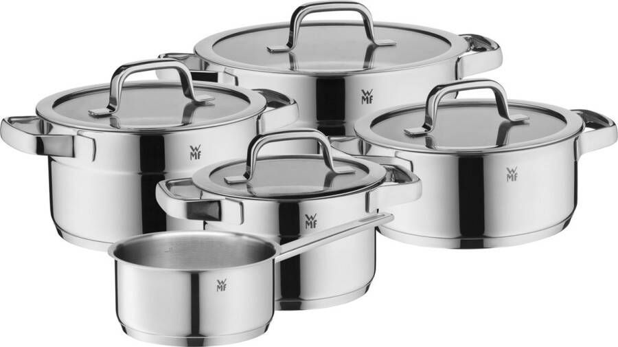 WMF Pannenset Compact Cuisine 5 Delig Kookpan ø 16 20 en 20 cm en Steelpan ø 14 cm