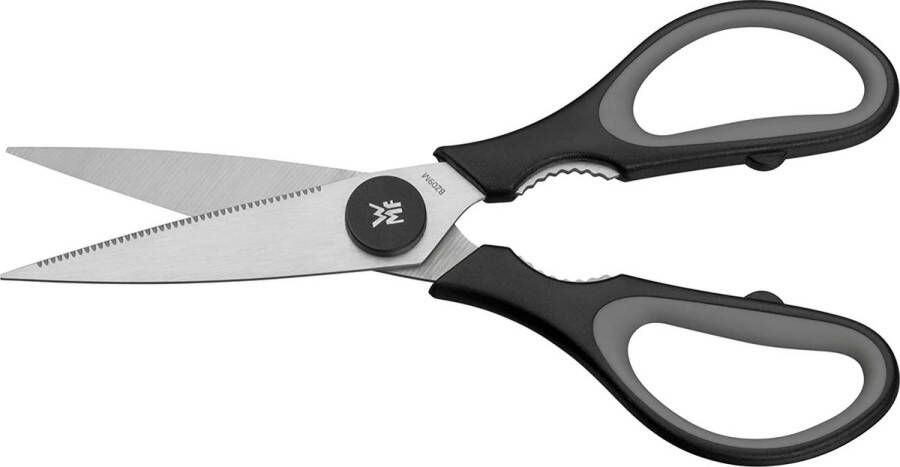 WMF Cromargan Kitchen Scissors Touch Black Stainless Steel Plastic