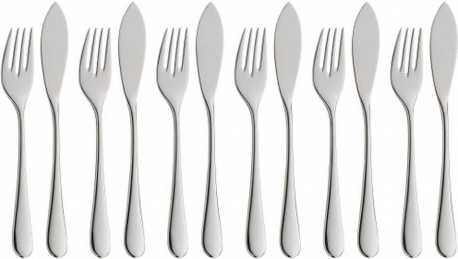 WMF Merit 18 10 Protect Visset 6 persoons 12-dlg