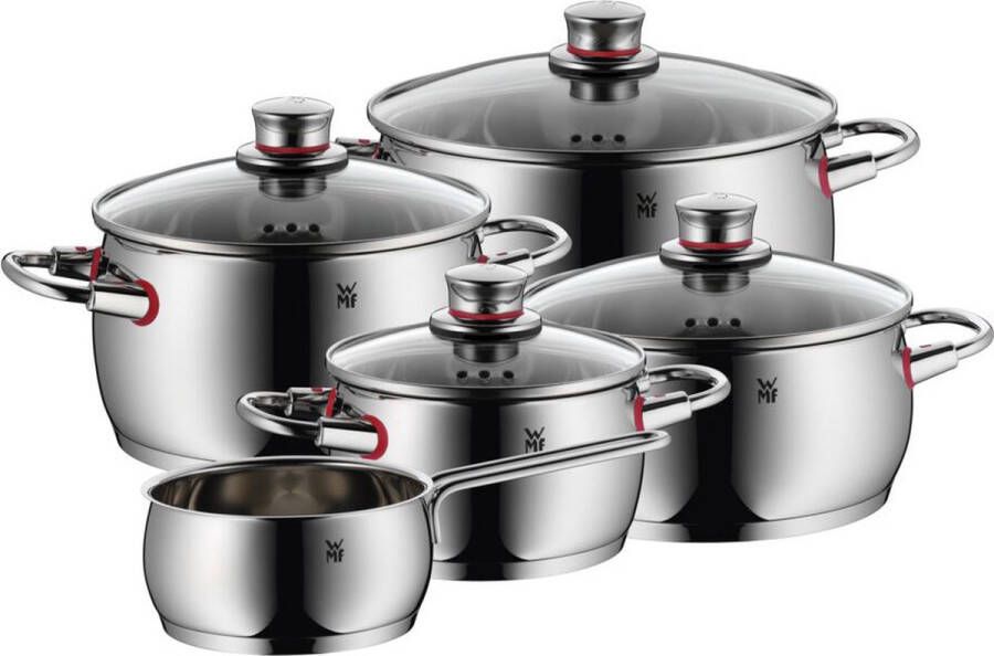 WMF Pannenset Quality One RVS 5 Delig Kookpan ø 16 20 en 24 cm en Steelpan ø 16 cm