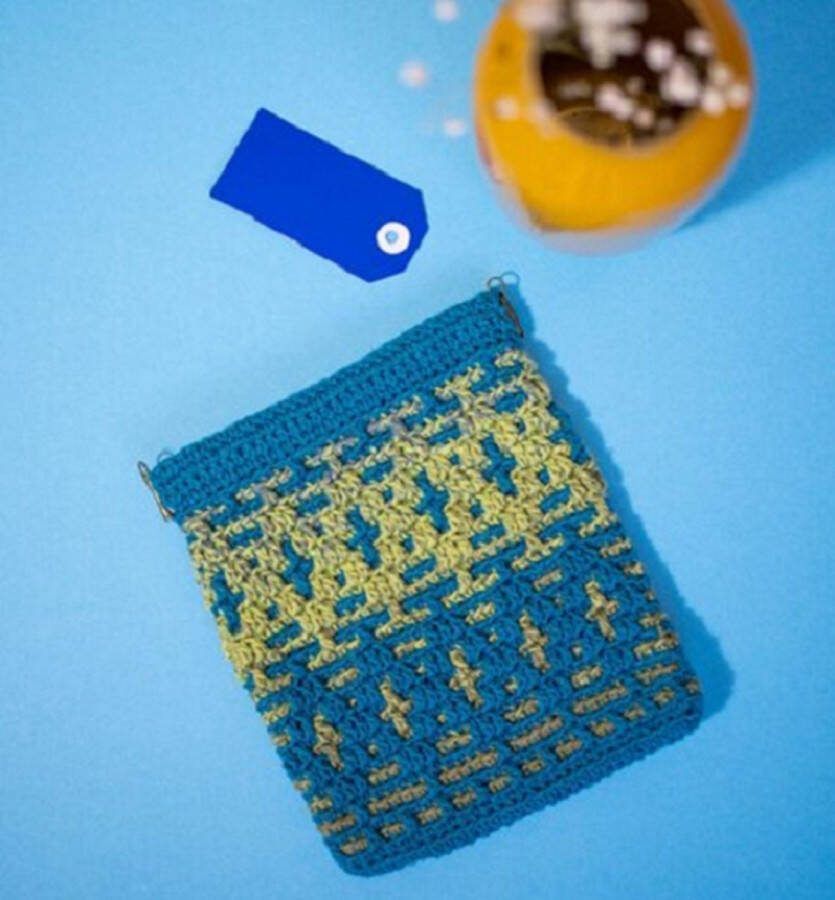 Wolcafe Haakpakket mosaic portemonnee-tasje