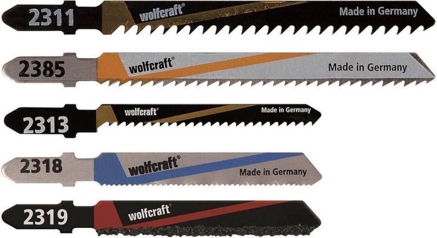 Wolfcraft 2688000 5-delige Decoupeerzaagblad set Universeel