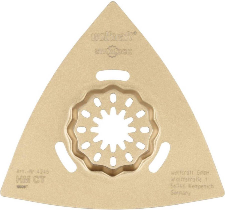 Wolfcraft 4246000 Schuurplaat 80mm 1 stuk(s) HM CT