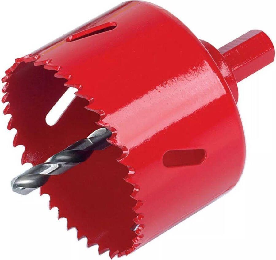 Wolfcraft bi-metalen Gatenzaag 80 mm met zeskant schacht Gatenboor Dozenboor Hout Metaal Gips 5474000