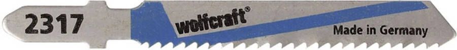 Wolfcraft Decoupeerzaagbladen HSS Staalplaat en Aluminium T-Schacht Tandafstand 2mm 3-6mm zaagdikte 75 50mm 5 stuks