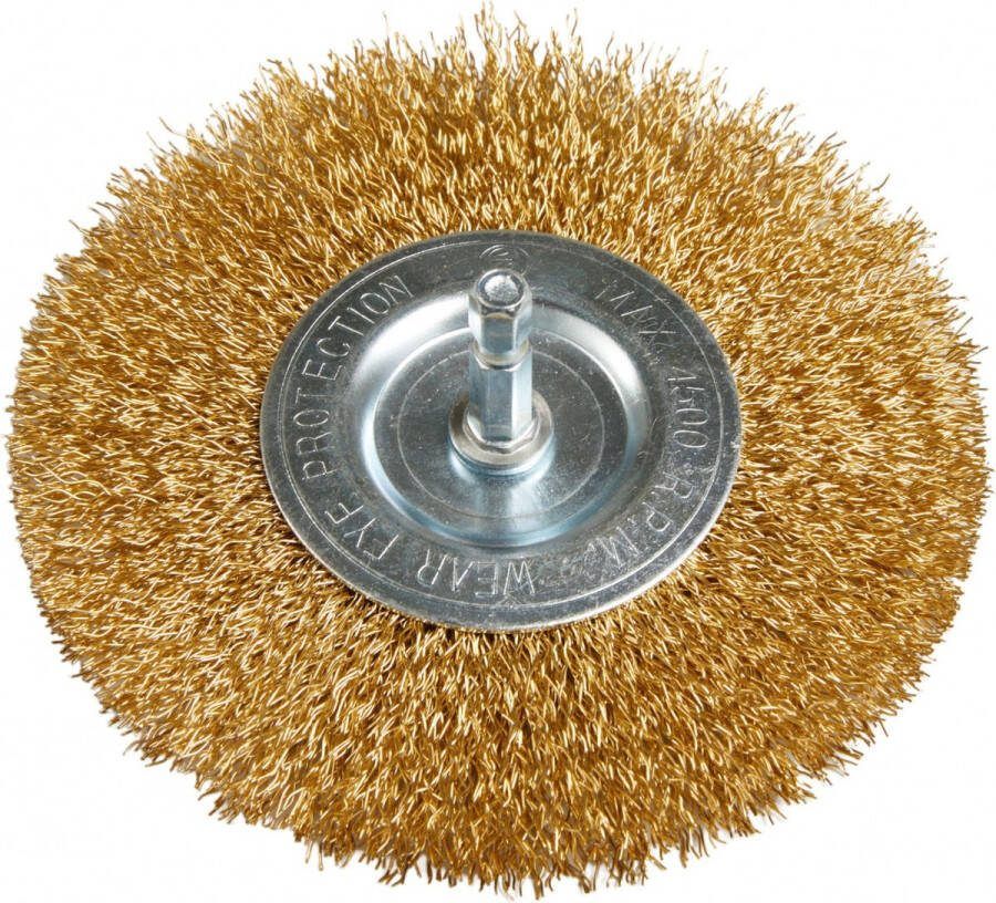 Wolfgang borstelset voor Electrische onktuidborstel Set 2 voegenborstel stalen en Nylon borstel Ø10cm