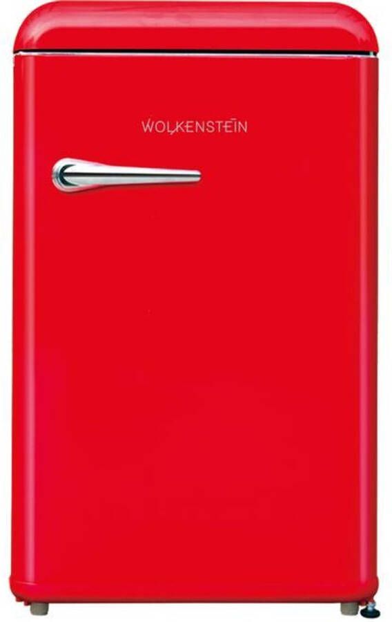 Wolkenstein WKS125RT FR Retro koelkast Rood Tafelmodel