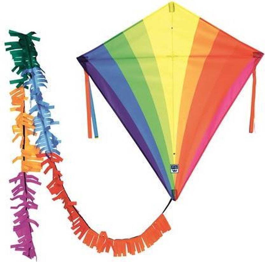 Wolkensturmer Wolkenstürmer Vlieger Eddy Rainbow Junior 75 Cm Polyester 3-delig
