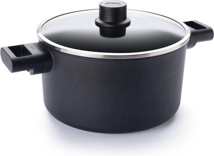 Woll Kookpan met Deksel ø 24 cm 4.5 L Gerecycled Aluminium QXR Non Stick Inductie EcoLogic QXR