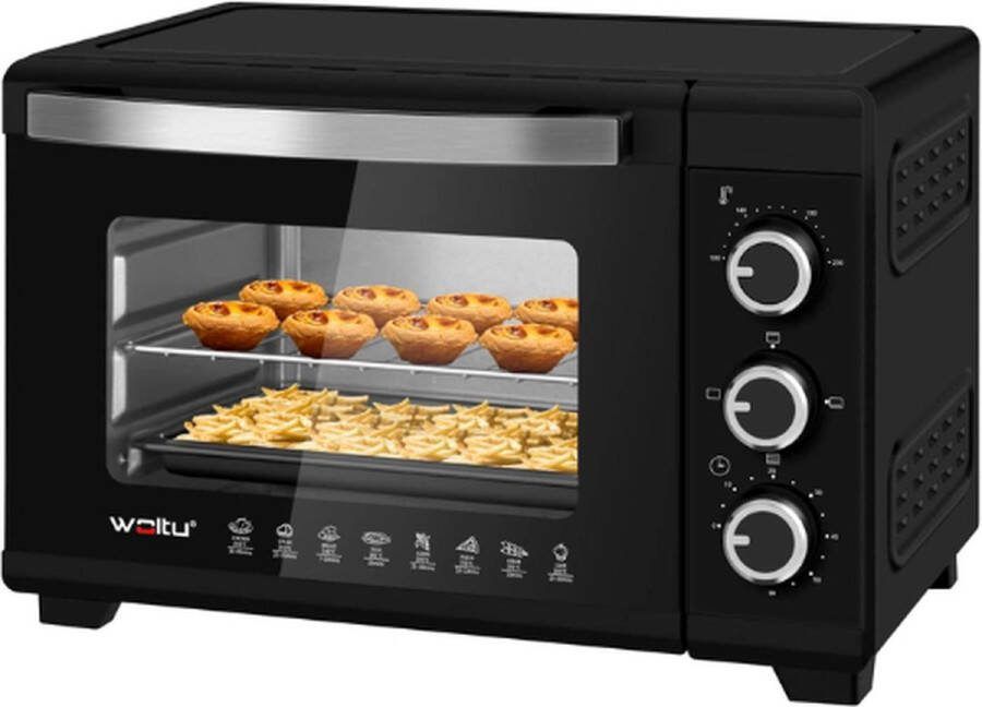 Woltu Mini Oven Mini Oven Vrijstaand Camping Oven Camping Oventje Convectie Oven Kleine Oven