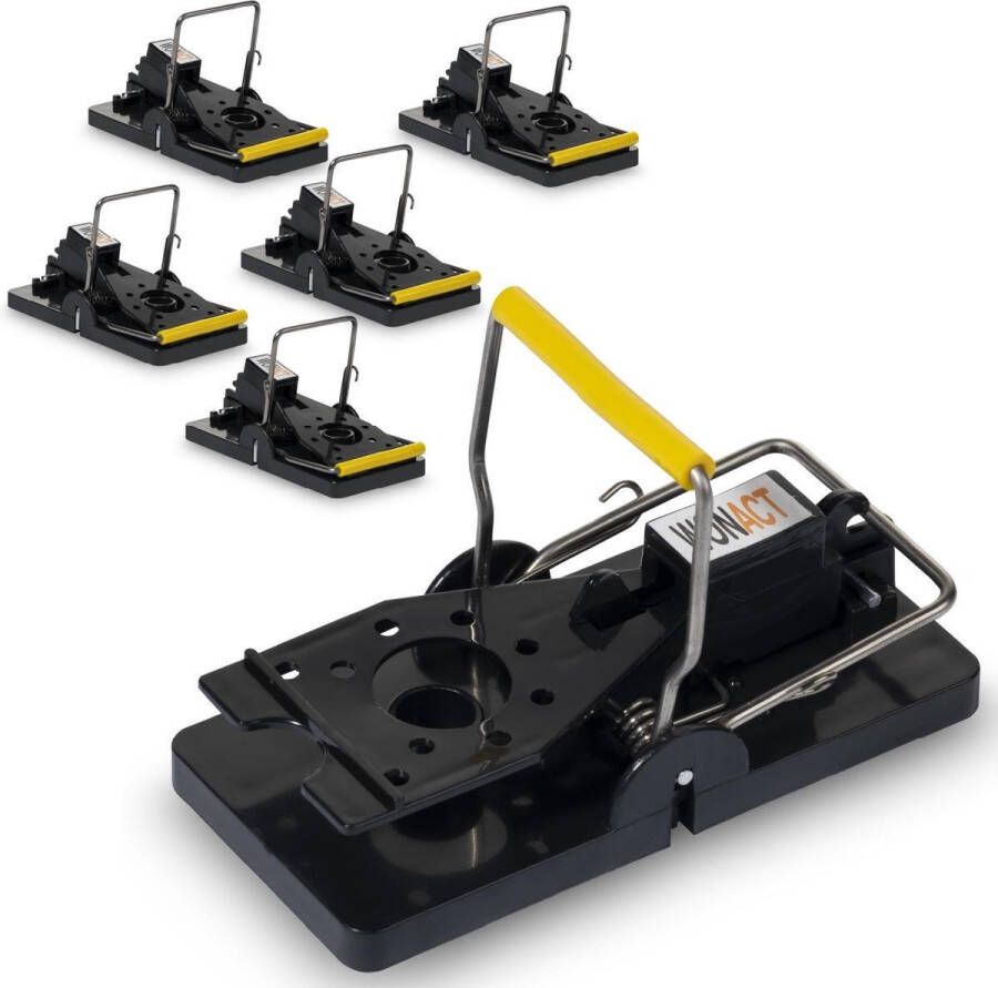 Wonact Muizenval Muizenvallen voor binnen en buiten 6 stuks Mouse trap Muizenklem 100% pakkans Muizengif Alternatief