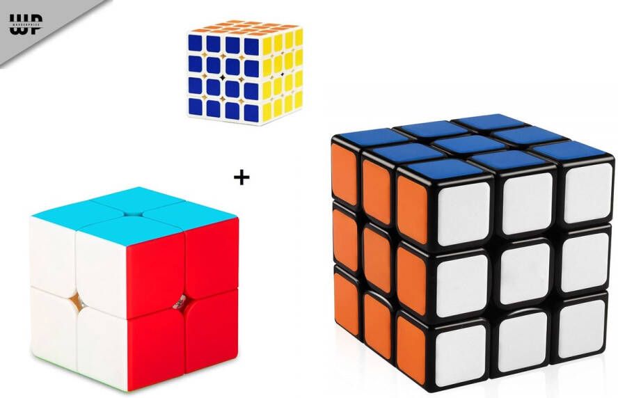 Wonderprice Cube Puzzel cubes Set 3 stuks Stressbestendig Giftset Speed Cube Fidget Toys Concentratie Kubus Cube 4x4 Kubus Magic Puzzel Kubus – Educatief Speelgoed – Smartgames voor Kinderen en Volwassenen – Breinbrekers