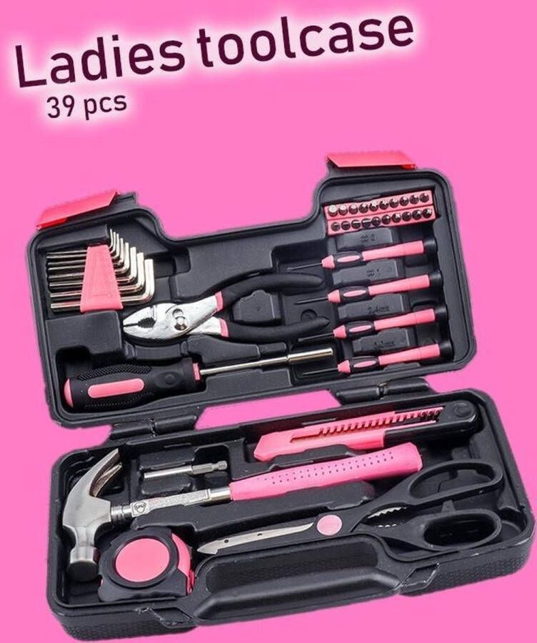 Wood Tools & Deco Wood Tools & Deco Gereedschapset Inclusief Gereedschap Voor Dames 39 delig