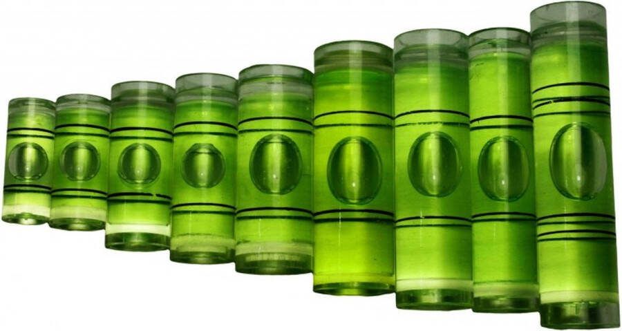 Wood Tools & Deco Set van 20 libellen voor waterpas (maat 4 groen)