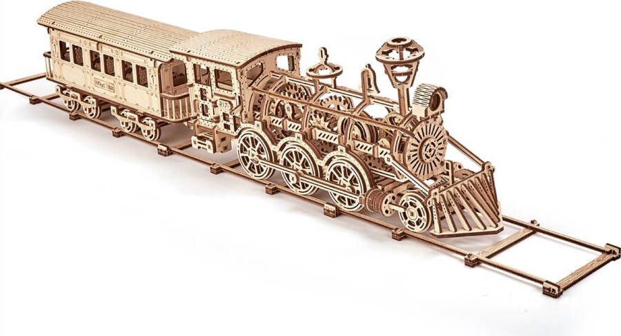 Wood Trick WoodTrick Modelbouw 3D houten puzzels – Locomotive R17 trein (WDTK022) – 405 stuks Geen lijm noch verf nodig